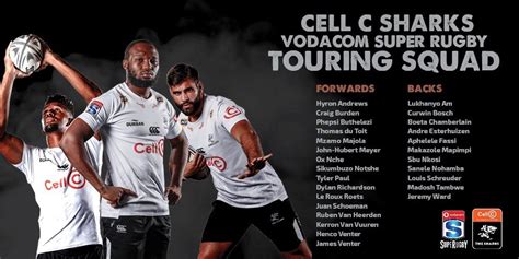 cell c sharks squad